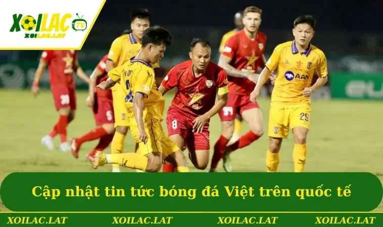 Cập nhật tin tức bóng đá Việt trên trường quốc tế