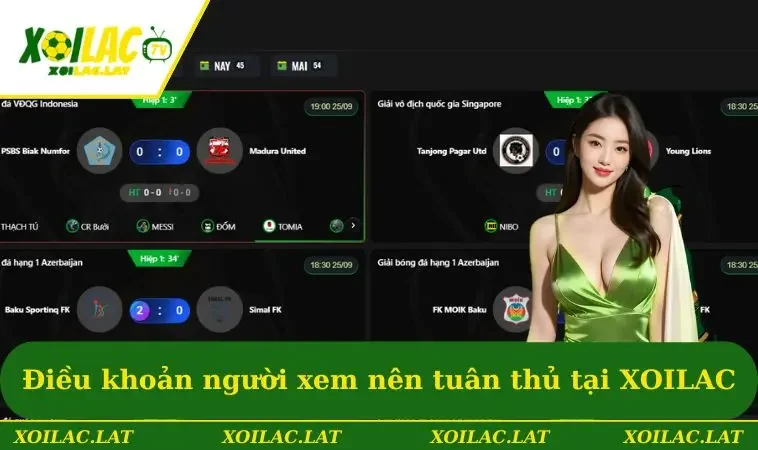 Điều khoản người xem nên tuân thủ tại XOILAC
