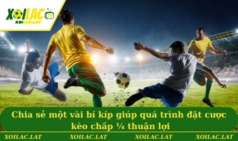 Chia sẻ một vài bí kíp giúp quá trình đặt cược kèo chấp 1/4 thuận lợi