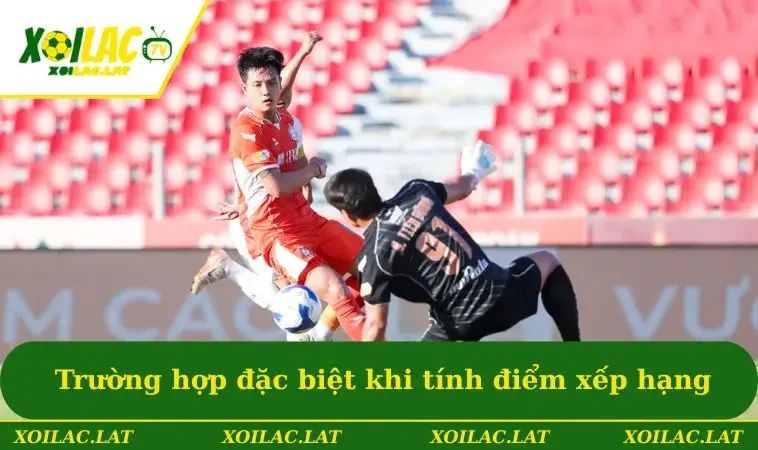 Một số trường hợp đặc biệt khi tính điểm xếp hạng